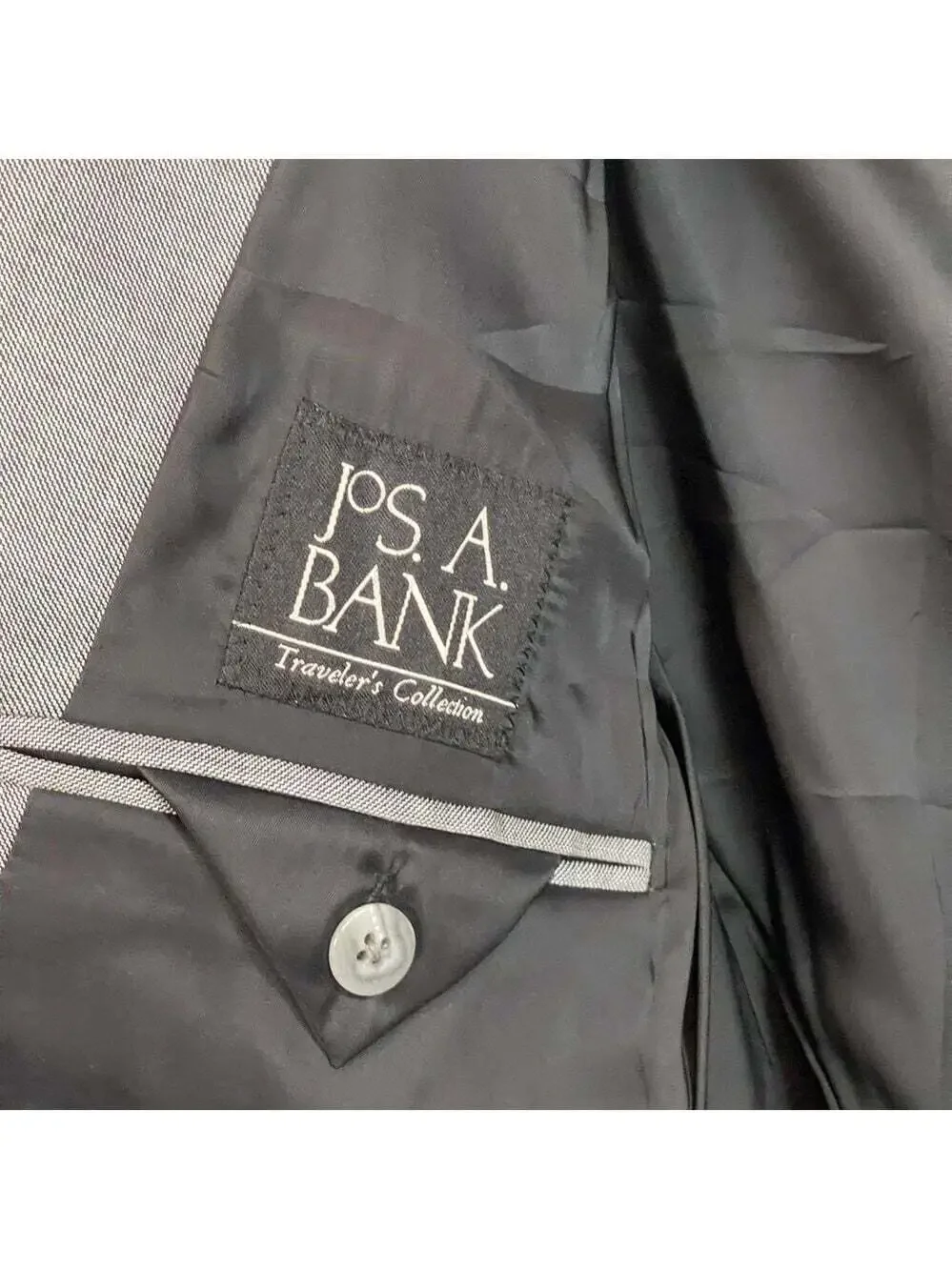 Jos. A. Banks Mens Blazer Size 42R 2 Button Slim Cut Blazer Suit Jacket Career